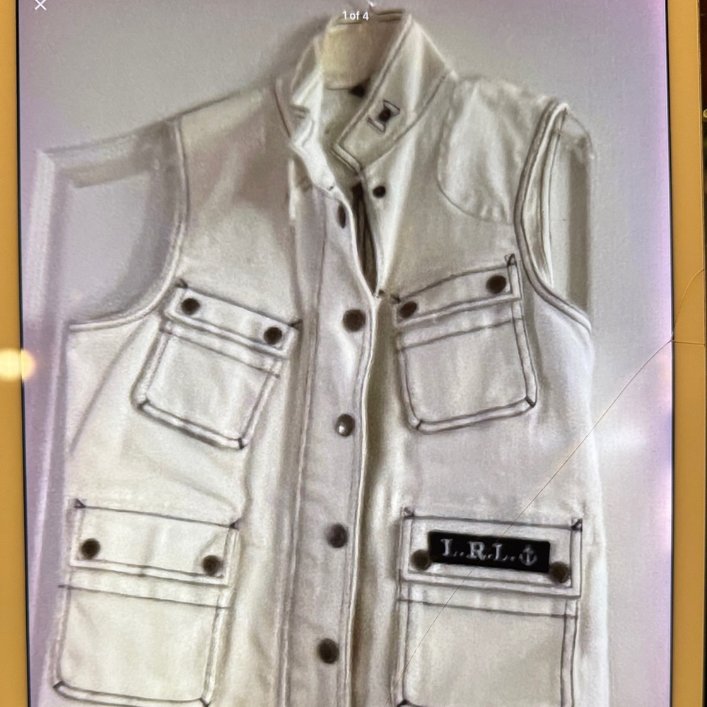Lauren Ralph Lauren White Sleeveless Women's Vest